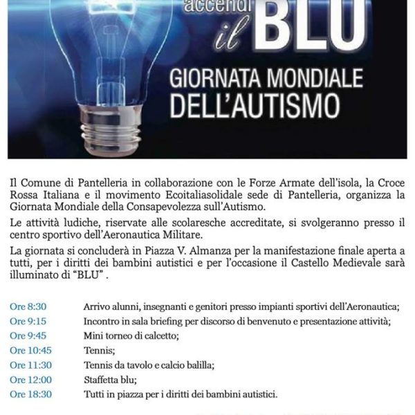 Giornale Mondiale dellautismo - locandina