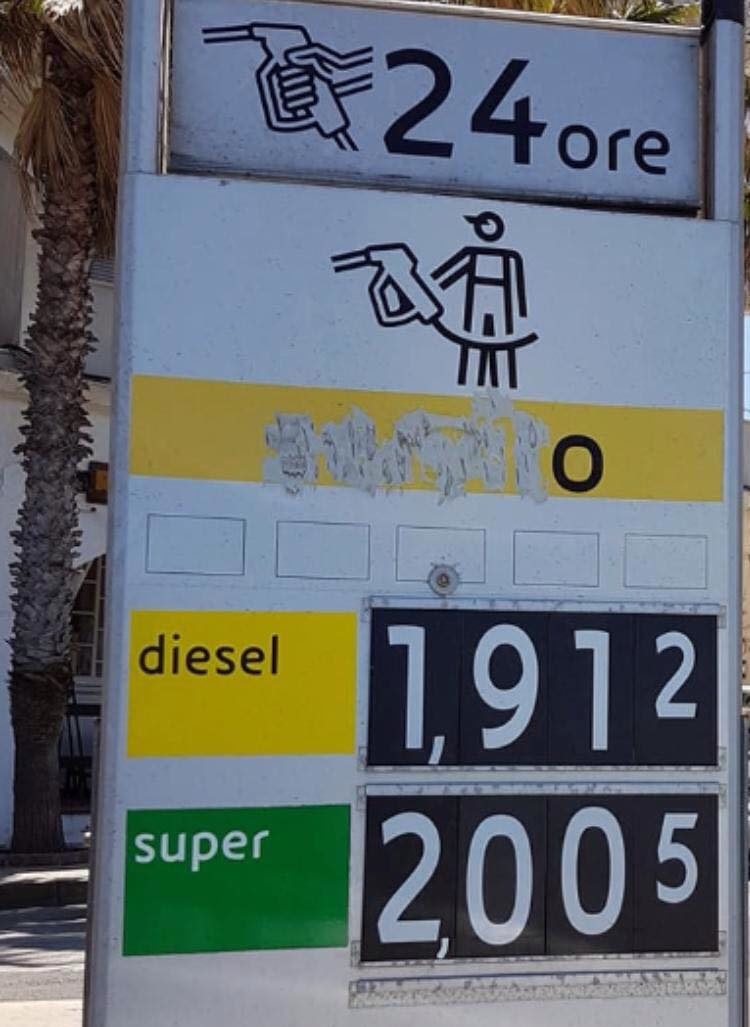 prezzo benzina pantelleria