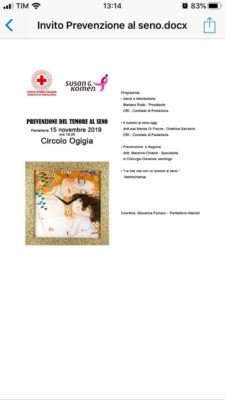 A Pantelleria la “Prevenzione del tumore al seno” organizzata dalla Croce Rossa Italiana e da Susan G. Komen - Il Giornale Di Pantelleria