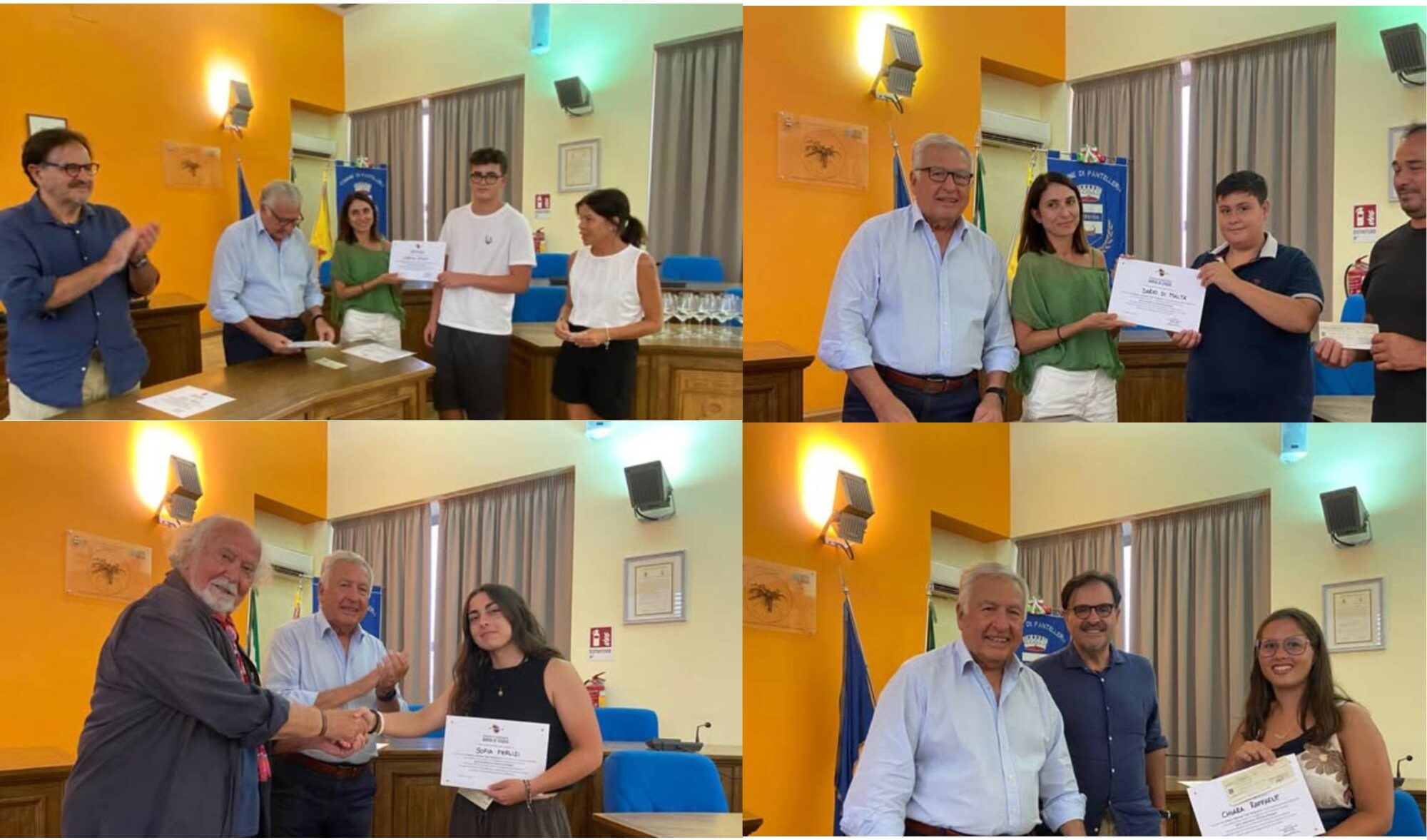 In foto i vincitori e le vincitrici della borsa di studio